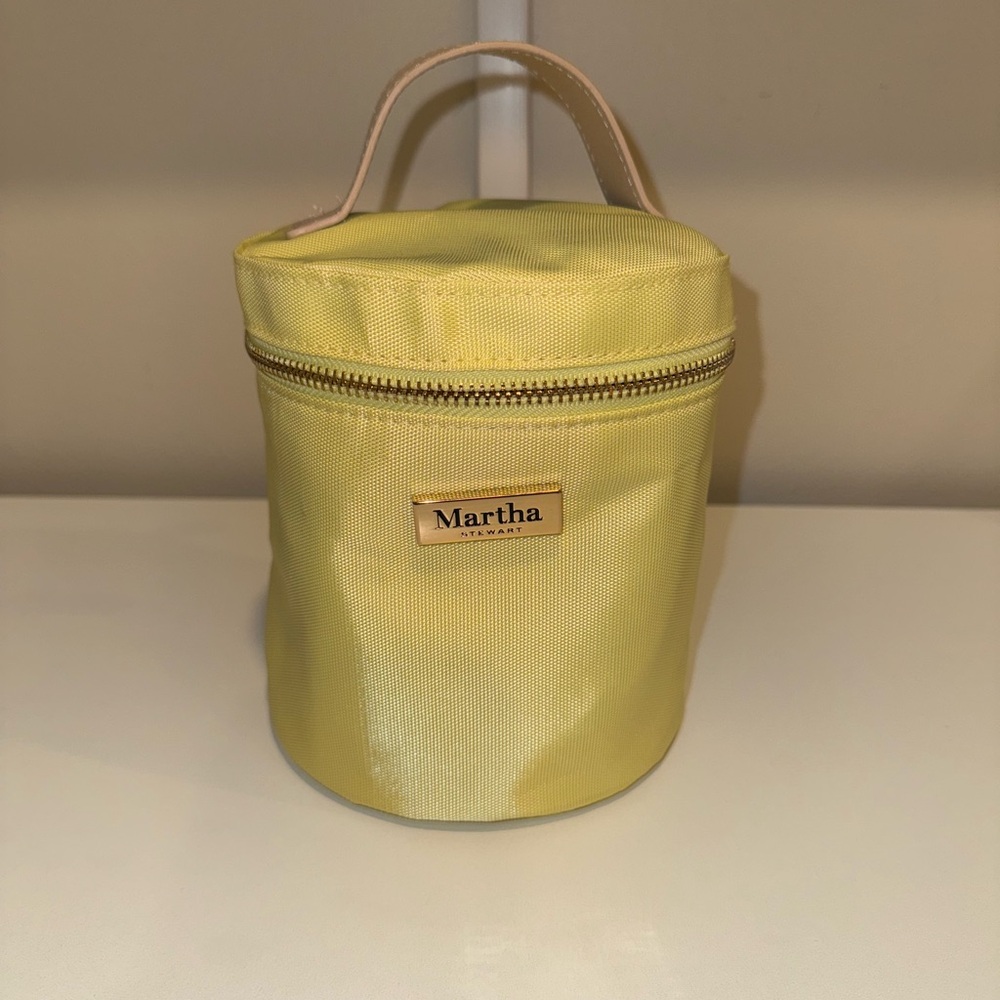 Martha Stewart Yellow Cosmetic Bag
